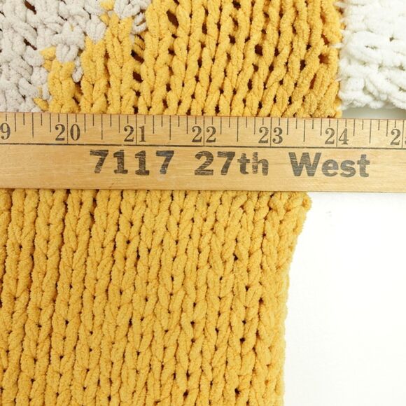 Buckle BKE Chunky Loose Knit Sweater Womens Size M Chenille Color Block Relaxed - Picture 9 of 12